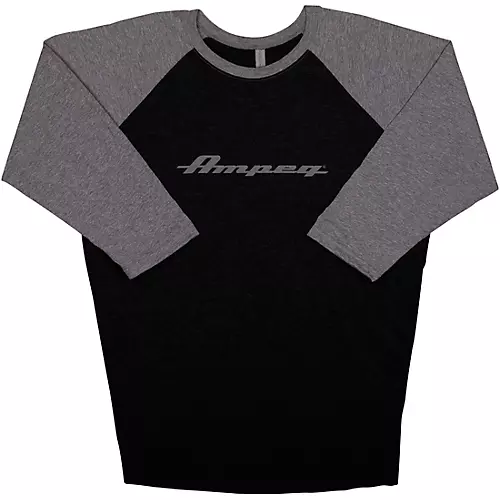 Ampeg Ampeg Raglan Black Sleeve Shirt - Grey Small Black/Gray - musicians--Friend