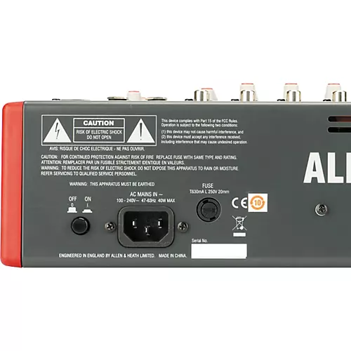 Allen & Heath ZED-22FX USB Mixer With Effects - musicians--Friend