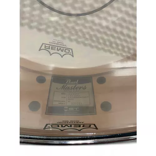 Used Pearl 14X5 masters pure maple Black Oyster Swirl Drum Black Oyster Swirl 210 - musicians--Friend