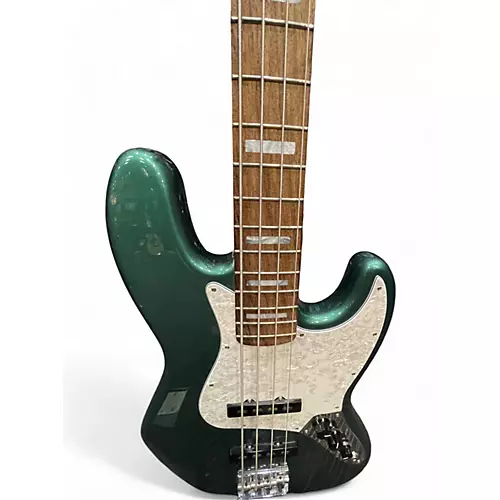 Used 2019 Fender Adam Clayton Jazz Bass Sherwood Green Metallic Electric Bass Guitar Sherwood Green Metallic - musicians--Friend