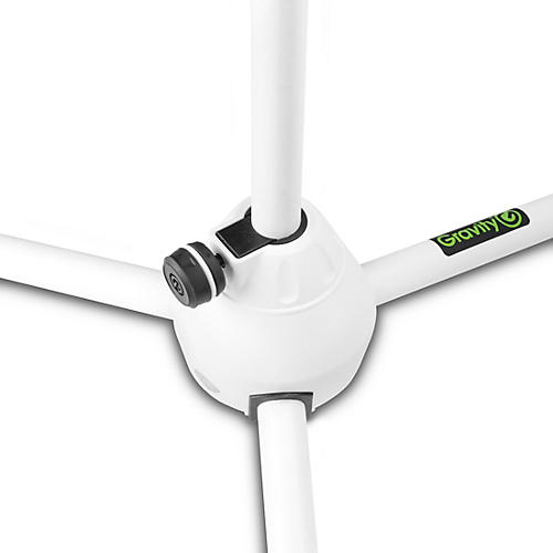 Gravity Stands MS 4322 Microphone Stand With Telescoping Boom - White - musicians--Friend
