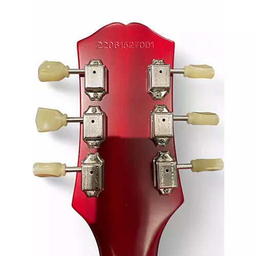Used 2022 Epiphone 1959 Reissue Les Paul Standard Dark Cherry Burst Solid Body Electric Guitar Dark Cherry Burst - musicians--Friend