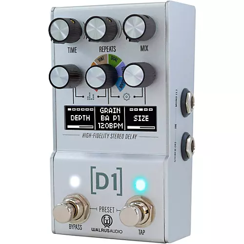 Walrus Audio Mako Series D1 High-Fidelity Delay MKII Silver - musicians--Friend