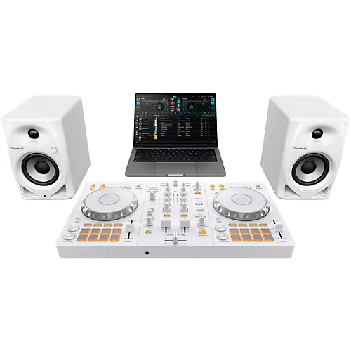 Pioneer DJ DDJ-FLX4-W 2-Channel DJ Controller for rekordbox and Serato White - musicians--Friend