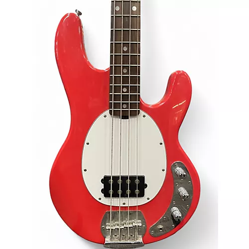 Used Sterling by Music Man Sub 4 Fiesta Red Electric Bass Guitar Fiesta Red - musicians--Friend