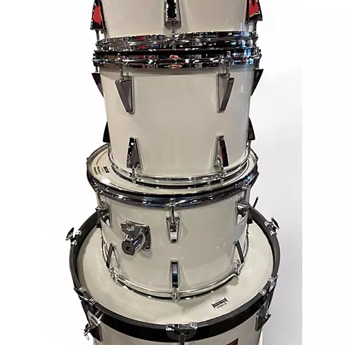 Used 1980 Yamaha 6 Piece Power Recording Shell Pack White Drum Kit White - musicians--Friend