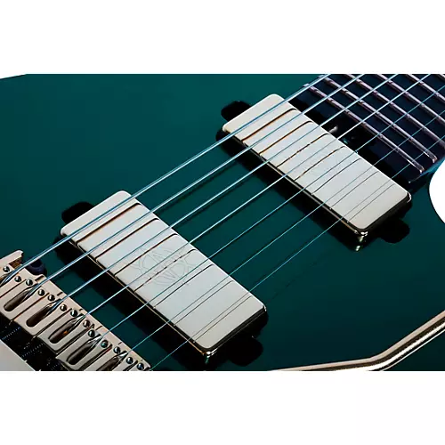 Schecter Guitar Research Synyster Gates Custom 7-String TR Headless Electric Guitar Oak Green Metallic - musicians--Friend
