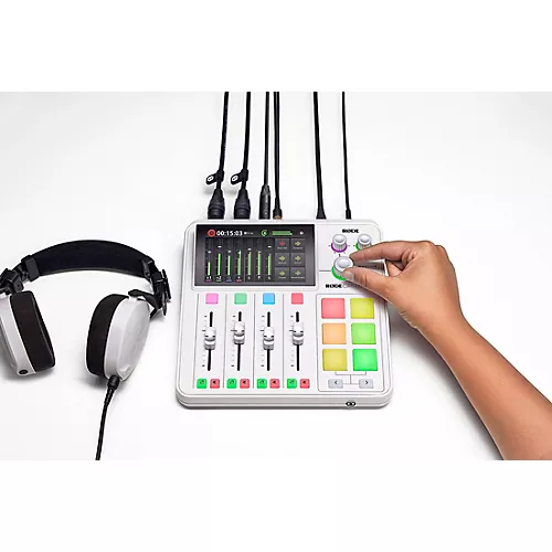 RODE RodeCaster Duo Streaming Mixer - White - musicians--Friend