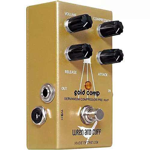 Wren And Cuff Gold Comp Germanium Compressor/Pre-Amp Effects Pedal - musicians--Friend
