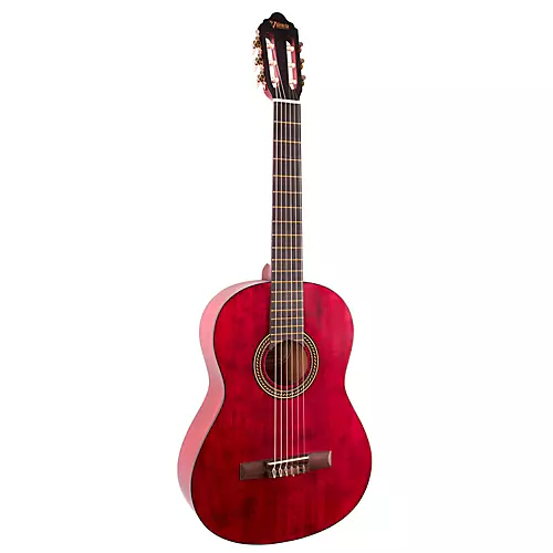 Valencia 200 Series Full Size Classical Acoustic Guitar Transparent Blue - musicians--Friend