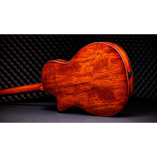 Taylor Custom Bearclaw Sitka Spruce-Tiger Myrtle Grand Auditorium Acoustic-Electric Guitar Natural - musicians--Friend