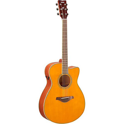Yamaha FSC-TA TransAcoustic Concert Cutaway Acoustic-Electric Guitar Brown Sunburst - musicians--Friend