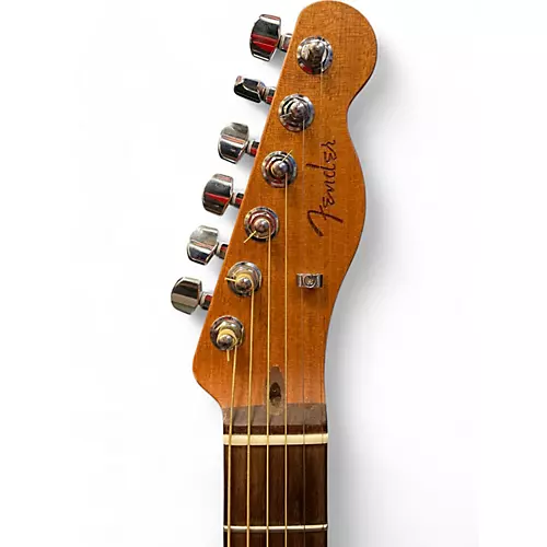 Used Fender Acoustasonic Player Telecaster White Acoustic Electric Guitar White - musicians--Friend