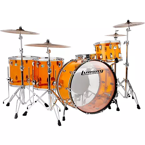 Ludwig Vistalite Zep Set 5-Piece Shell Pack With LM402 Snare Drum Purple - musicians--Friend