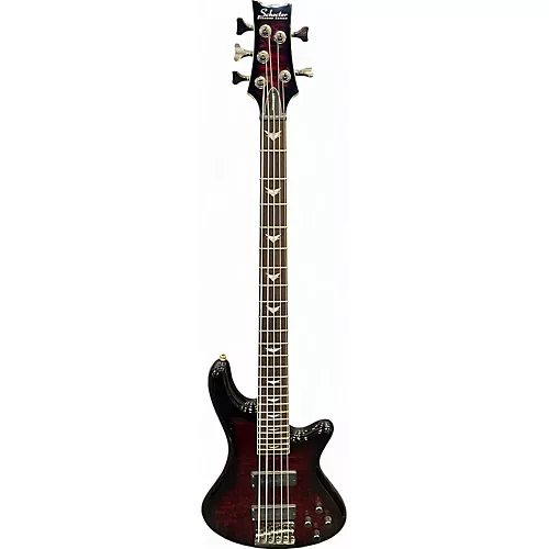 Used Schecter Guitar Research Stiletto Extreme 4 String BLACK Electric Bass Guitar BLACK - musicians--Friend