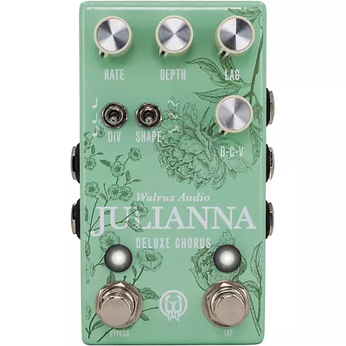Walrus Audio Julianna Deluxe Chorus/Vibrato Effects Pedal Floral Series 2024 Mint - musicians--Friend