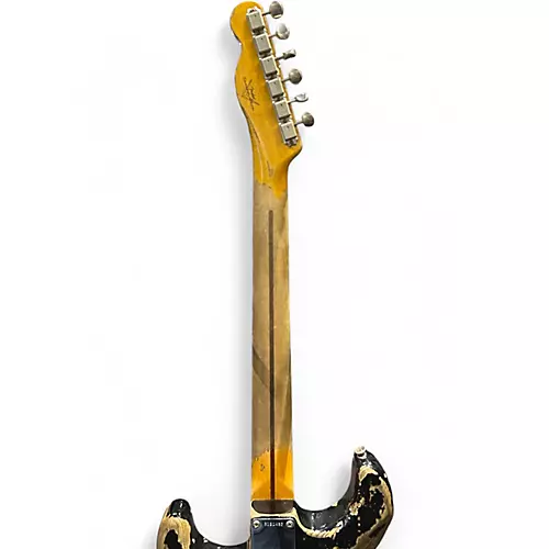 Used 2022 Fender 1957 Relic Stratocaster Esquire Black Solid Body Electric Guitar Black - musicians--Friend