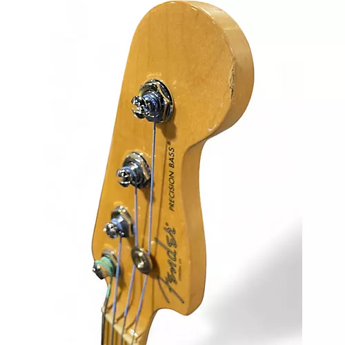 Used 2017 Fender American Professional Precision Bass Black Electric Bass Guitar Black - musicians--Friend