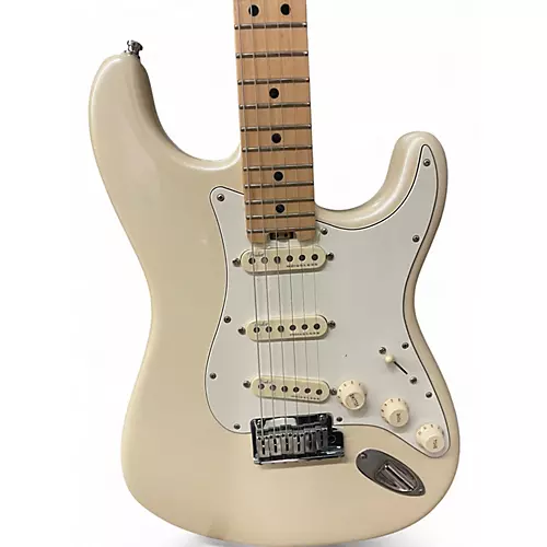 Used Fender American Elite Stratocaster Olympic Pearl Solid Body Electric Guitar Olympic Pearl - musicians--Friend