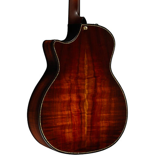 Taylor Builder's Edition K24ce V-Class Grand Auditorium Acoustic-Electric Guitar Kona Burst - musicians--Friend