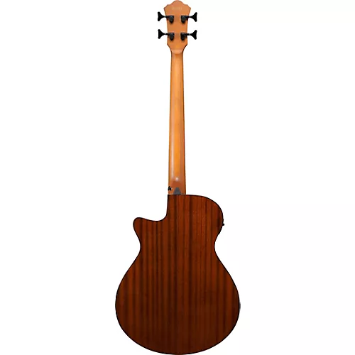 Ibanez AEGB25E Grand Concert Acoustic-Electric Bass Guitar Transparent Black Sunburst - musicians--Friend