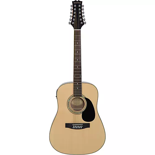 Mitchell D120S12E 12-String Dreadnought Acoustic-Electric Guitar Natural - musicians--Friend