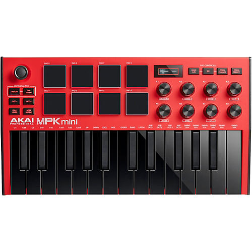 Akai Professional MPC ONE+ Standalone Production Center With MPK mini mk3 and Headphones Red - musicians--Friend