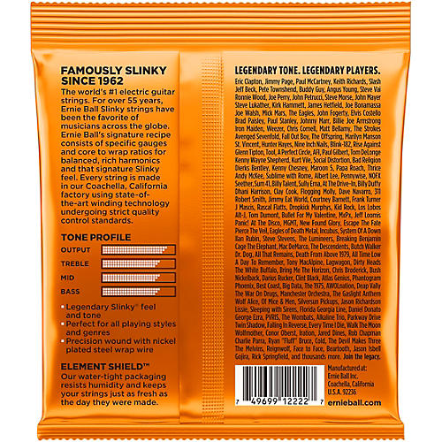 Ernie Ball 2222 Nickel Hybrid Slinky Electric Guitar Strings - musicians--Friend