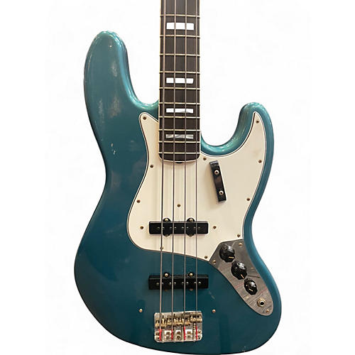 Used Fender Custom Shop 1966 Jazz Bass aged ocean turqoise Electric Bass Guitar aged ocean turqoise - musicians--Friend