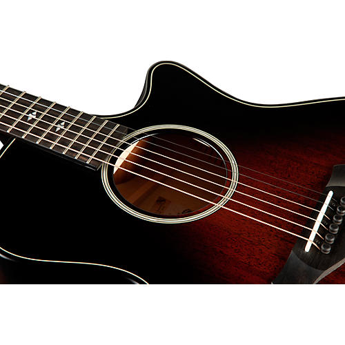 Taylor Builder's Edition 324ce Grand Auditorium Acoustic-Electric Guitar Tobacco Kona Burst - musicians--Friend