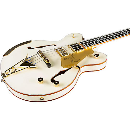 Gretsch Guitars G6136B-TP-AWT Tom Petersson Signature Electric Bass Guitar Aged White - musicians--Friend