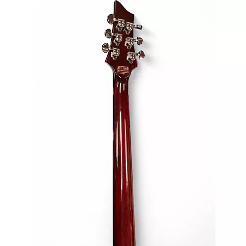 Used Schecter Guitar Research Hellraiser 006 Left Handed Crimson Burst Electric Guitar Crimson Burst - musicians--Friend