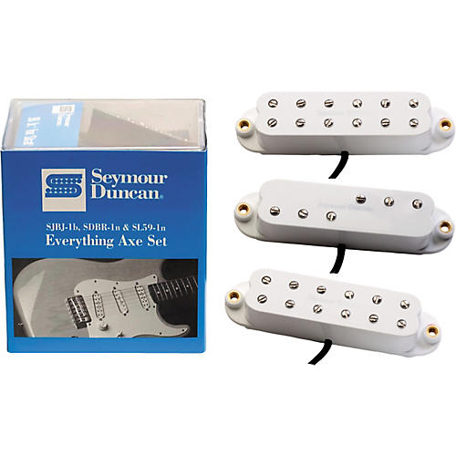 Seymour Duncan Everything Axe Single-Coil Electric Guitar Pickup Set White - musicians--Friend