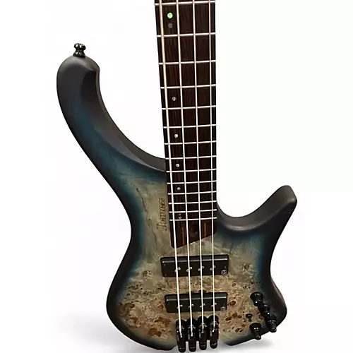 Used Ibanez EHB ERGONOMIC HEADLESS  COSMIC BLUE STARBURST Electric Bass Guitar COSMIC BLUE STARBURST - musicians--Friend