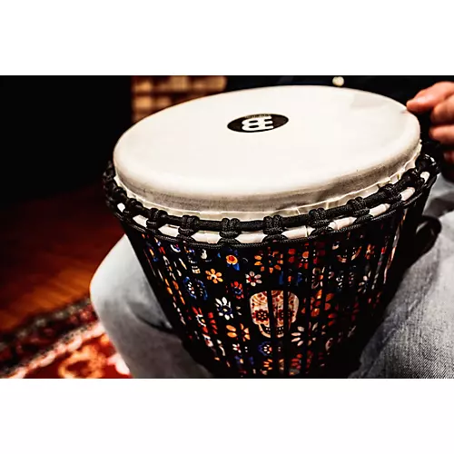 MEINL Travel Series Djembe with Synthetic Head in Day of the Dead Finish 10 in. Day of the Dead - musicians--Friend