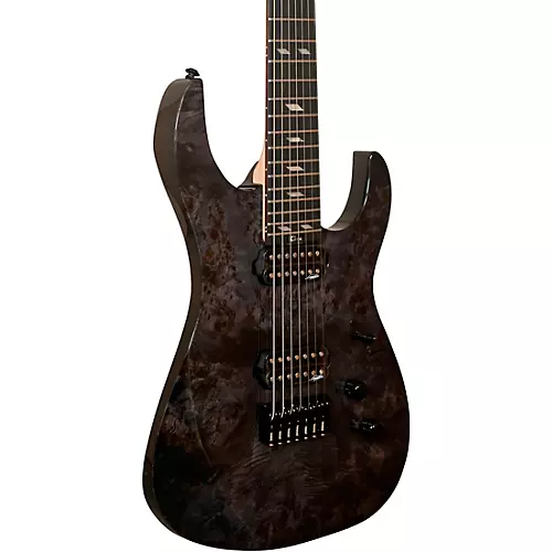 Legator Ninja 7 String Super Shred Series Electric Guitar Blue Burl - musicians--Friend