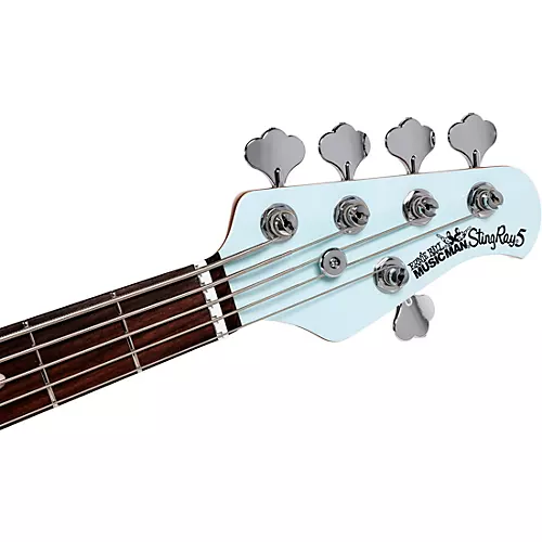 Ernie Ball Music Man StingRay5 Special H 5-String Electric Bass Guitar Black and Chrome - musicians--Friend