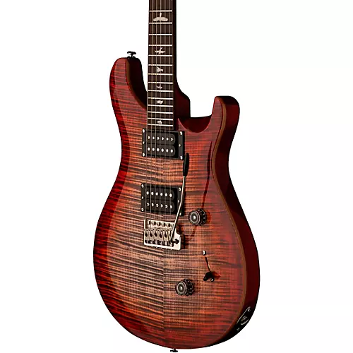 PRS SE Custom 24 Electric Guitar Charcoal Cherry Burst - musicians--Friend