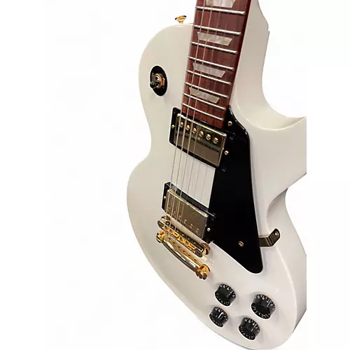 Used 2012 Gibson LES PAUL STUDIO Antique Ivory Solid Body Electric Guitar Antique Ivory - musicians--Friend