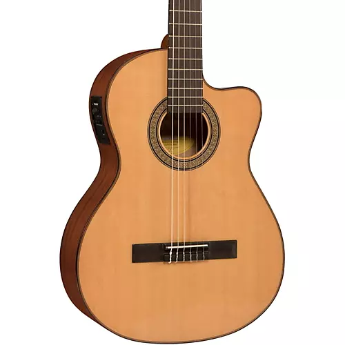 Lucero LC150SCE Nylon-String Classical  Acoustic-Electric Guitar Natural - musicians--Friend