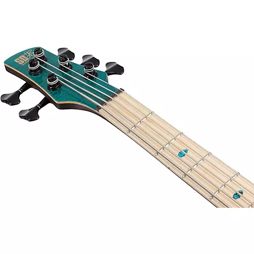 Ibanez Premium SR1425B 5-String Electric Bass Guitar Caribbean Green Low Gloss - musicians--Friend