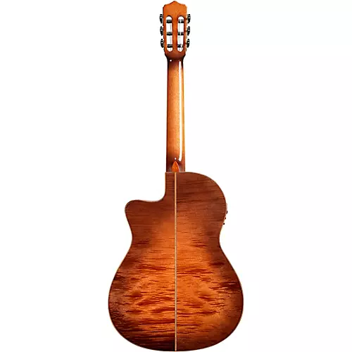 Cordoba Fusion 12 Exotic Top Nylon-String Classical Acoustic-Electric Guitar Cinnamon Burst - musicians--Friend