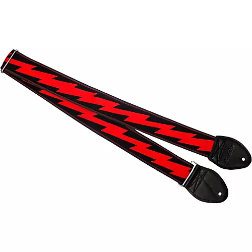 Souldier Lightning Bolt Guitar Strap White 2 in. - musicians--Friend
