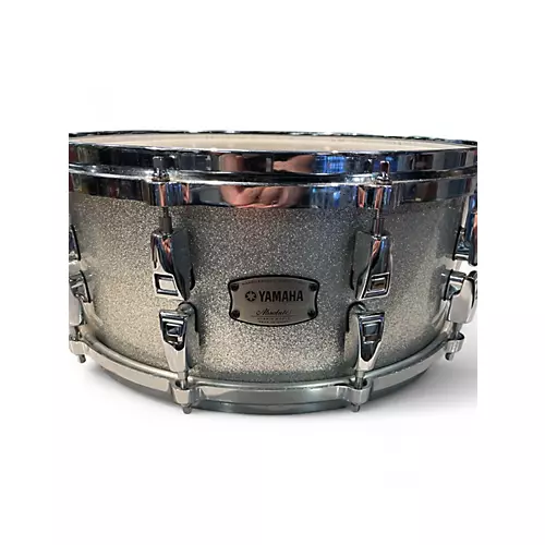 Used Yamaha 6X14 absolute hybrid maple Silver Sparkle Drum Silver Sparkle 13 - musicians--Friend