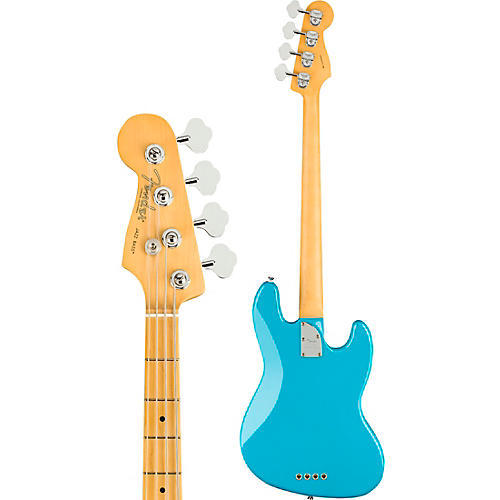 Fender American Professional II Jazz Bass Maple Fingerboard Left-Handed Miami Blue - musicians--Friend