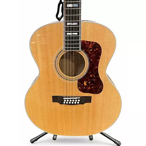 Used Guild F-512 Natural 12 String Acoustic Guitar Natural - musicians--Friend