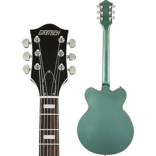 Gretsch Guitars G2627T Streamliner Center Block 3-Pickup Cateye With Bigsby Electric Guitar Black - musicians--Friend