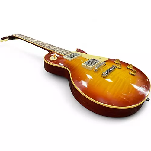 Used Gibson 1959 Reissue Murphy Aged Les Paul Sunrise Tea Burst Solid Body Electric Guitar Sunrise Tea Burst - musicians--Friend