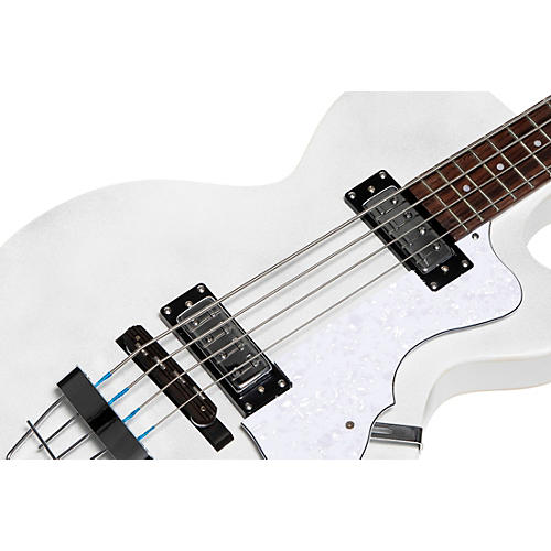 Hofner Ignition Series Short-Scale Club Bass Guitar Pearl White - musicians--Friend