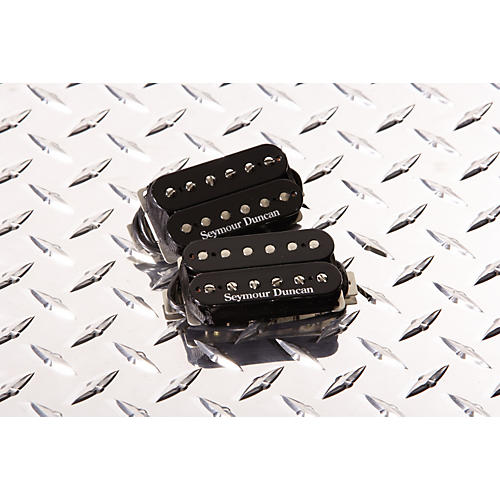 Seymour Duncan Hot Rodded SH-4/SH-2 Humbucker Pickup Set, Black Black - musicians--Friend